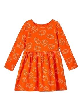 CAT & JACK HALLOWEEN PUMPKIN DRESS - ORANGE VARIOUS SIZES (NEW WITH TAGS) A7